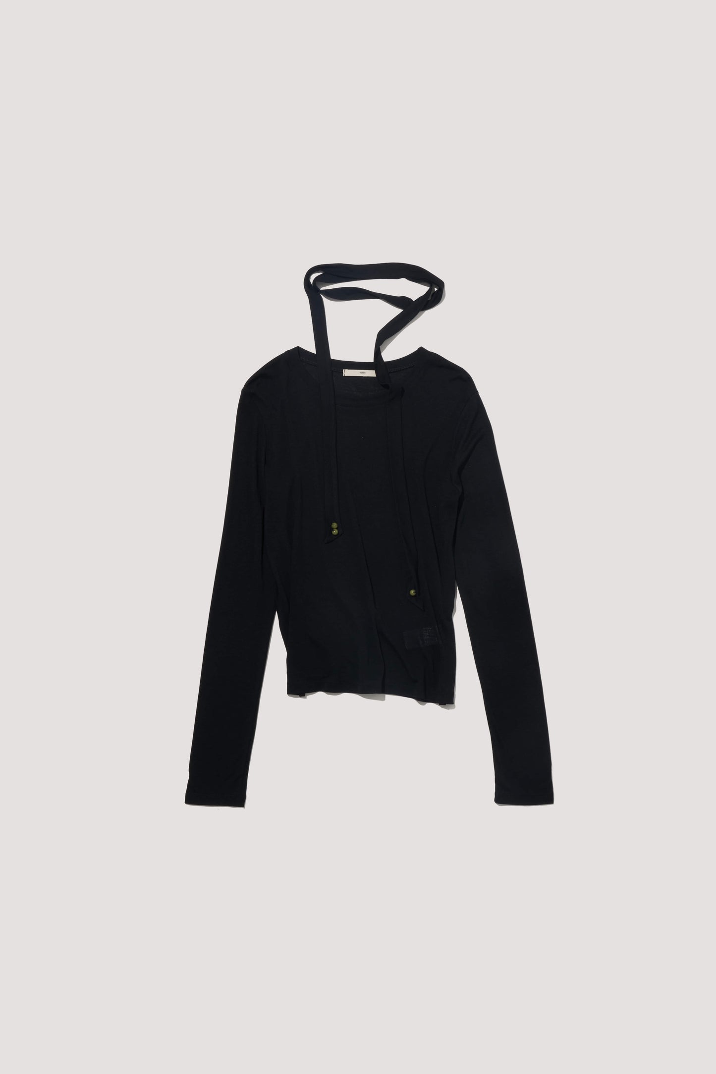 Scarf Long Sleeve Jersey Top