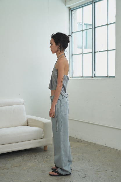 Two-way Twisted Button Top