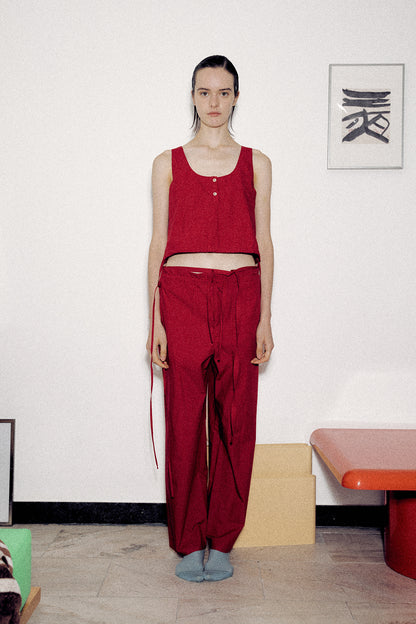 Cropped Sleeveless Strap Top