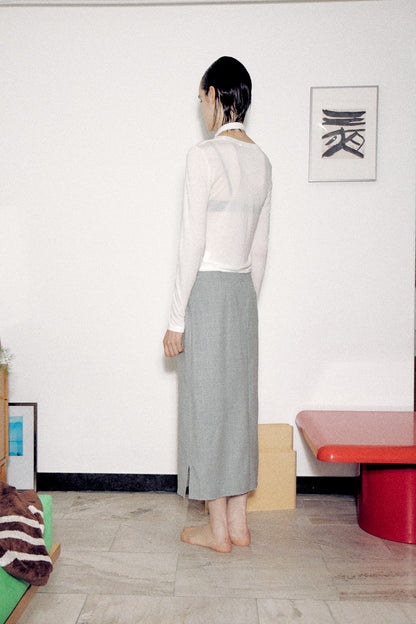 Scarf Long Sleeve Jersey Top