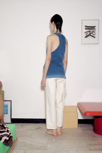 Indigo Dyeing Wrap Sleeveless
